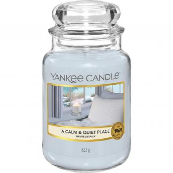 Calm Quiet Place Original Large Jar Candle Blue