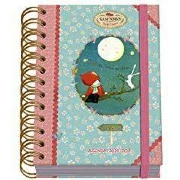 Agenda escolar A6 wire'o Día página - Santoro - Poppi Loves - Moon