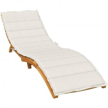 Cojín de cama solar Mélange 200x50x4cm Crema
