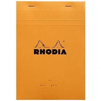 Bloc de Notas Grapado para Reuniones A5 Naranja 80 Hojas 80 g/m² con Líneas y Encabezado