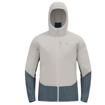 Odlo Ascent Hybrid Insulated Chaqueta para Correr Hombres - Plateado, Gris Oscuro