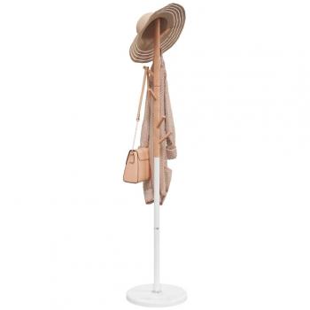 Perchero de hierro pintado en polvo blanco 172 cm Vidaxl