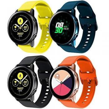 Supore Correa Galaxy Watch Active 40mm, Correas de Silicona de 20 mm con Liberación Rápida para Active 2 / Gear S2 Classic/Gear Sport/Huawei Watch 2 / Vivoactive 3