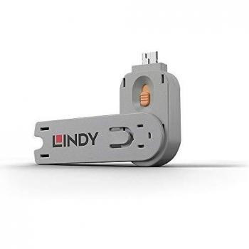 Lindy 40623 Bloqueador de Puerto USB Tipo A - Naranja