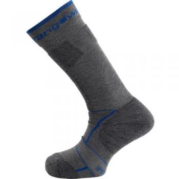 Calcetín Unisex Trangoworld Addala Gris/Azul para Montaña (Talla S)