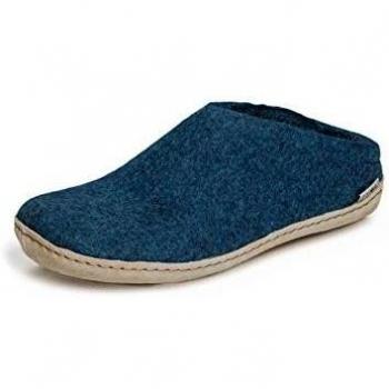 glerups dk B Slipper Unisex Adults Felt Slippers, Turquoise