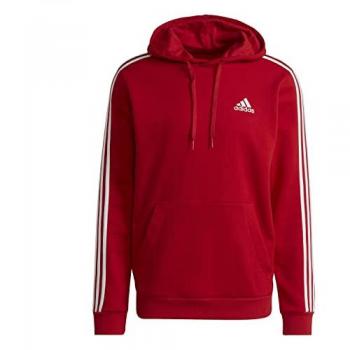 Sudadera Adidas Essentials Fleece con Capucha Roja para Hombre Talla M