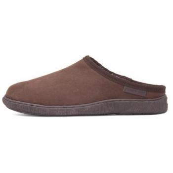 Hush Puppies Ashton Memory Foam Men's Brown Suede Slippers - UK Size 6
