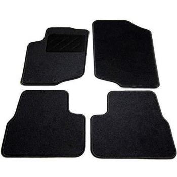 vidaXL Juego Alfombrillas Coche 4 Pzas Moqueta Tapete Automóvil Vehículo Carro