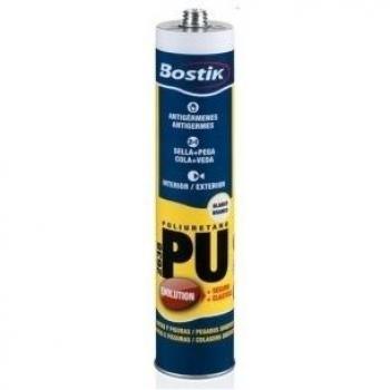 bostik 30817069 MASILLA DE POLIURETANO PU 2638 EVOLUTION Cartucho 300 ml Gris, Negro