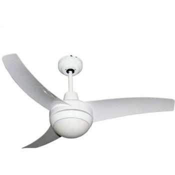Ventilador de techo Cosmos Helios Home 3 aspas 50W luz LED control remoto blanco