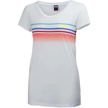 Helly Hansen Graphic - Camiseta de manga corta para mujer, color blanco, talla XL