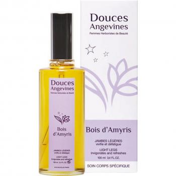 Aceite para Masaje Piernas Ligeras Madera de Amyris 100 ml - Douces Angevines