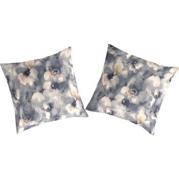 Guy Laroche - Juego de 2 fundas de cuadrante algodón percal Onile 65x65 cm