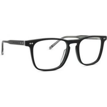 Tommy Hilfiger TH 2069 Square Black Prescription Glasses with Online Try-On, Plastic Frame