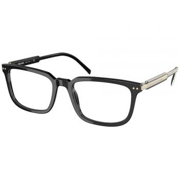 Prada PR 13YV AAV1O1 Armazones y Lentes Recetados para Hombre Negros, Tamaño 55