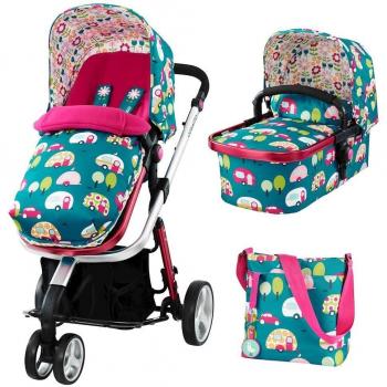 Cosatto Giggle 2 sistema de viaje verde Happy Campers