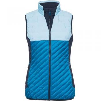 Hybrid Women's Insulated Vest - Windproof, Blue, Size 36