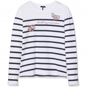 IKKS Mariniere, Camiseta para Niñas, Ecru
