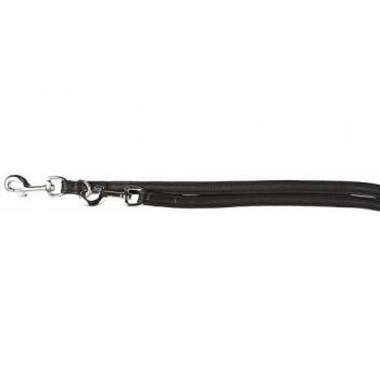 Correa Ajustable Trixie Active Comfort de Cuero Negro 2m M-L