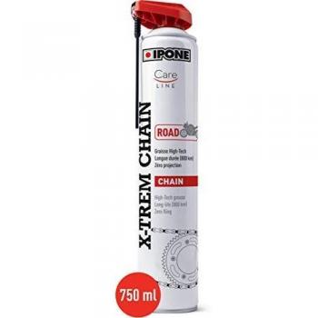 Graisse de Cadena para Moto Ipone X-Trem Road 750ml - Larga Duración 800 km - Aerosol con Difusor Multiposición
