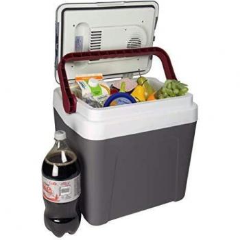Koolatron Fun Kool P25 Thermoelectric Iceless 12V Electric Cooler Warmer, 24L / 26 Quart Capacity, For Camping, Travel, Truck, SUV, Car, Boat, RV, Trailer, Tailgating