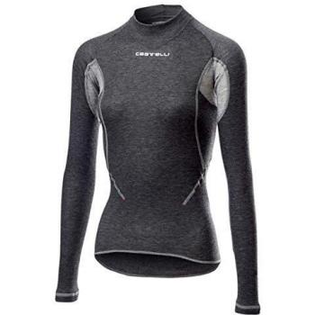 CASTELLI Flanders 2 W Warm Long Sleeve Ropa Interior para Ciclismo, Gris, L para Mujer