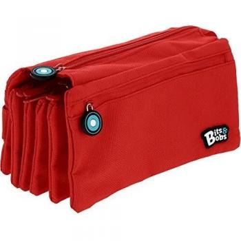 Grafoplás Portatodo Cuádruple Bits And Bobs, Estuche Escolar Niños Unisex, Rojo