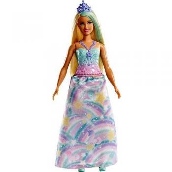 Barbie Dreamtopia - Muñeca Princesa rubia con conjunto de arociris