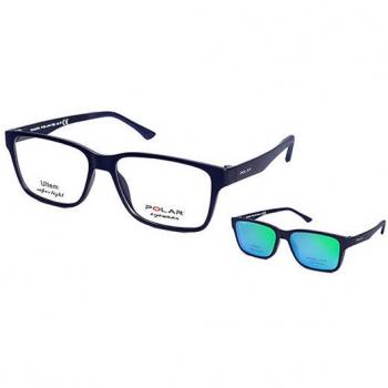 Polar 403 With Clip On 20C Women’s Eyeglasses Blue Size 54 (Frame Only) - Blue Light Block Available