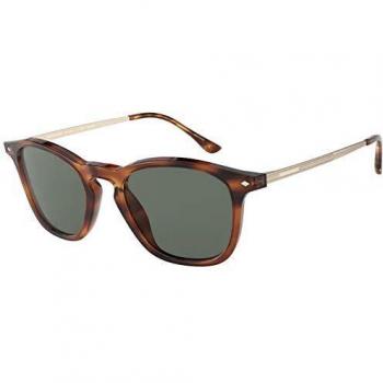 Armani Men's 0AR8128 Sunglasses, Havana/Green, 51