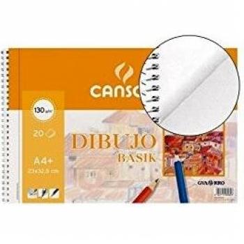 BLOC DIBUJO BASIK DIN A4 ESPIRAL 23 X 32.5 CM -20 HOJAS MICROPERFORADO