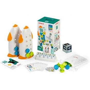 Miniland- The Rocket 10 Divertido Juego para el Aprendizaje de los Conceptos niños de 3 a 7 años, matemática manipulativa, método ABN