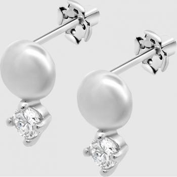 Pendientes Solitario Time Road WS03371 Plata Mujer