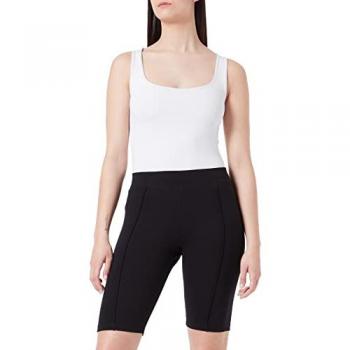 Bermuda Elástica de Algodón para Mujer JJXX JXOLIVIA, Pantalones Cortos Negros, Talla XL