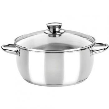Monix Optima - Cacerola Optima 18 cm con tapa de cristal