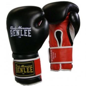 Benlee Sugar Deluxe Boxing Gloves 14 oz Black/Red Unisex