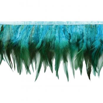 Jaylo piuma Fringe Trim 5-1/2 vasta 5 yarde-turchese