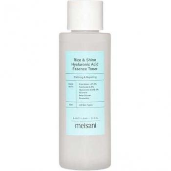 Meisani Rice And Shine Hyaluronic Acid Essence Toner 150 ml - Toner for All Skin Types, Hydrating, Contains Hyaluronic Acid, Enriched with Rice Extract, Lightweight Formula, 150 mL