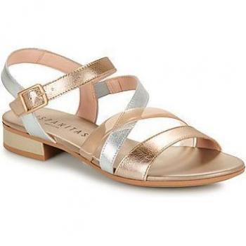 Sandalias de piel Lena plateado Hispanitas