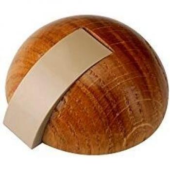 Inofix M41359 - Tope puerta madera adhesivo con tornillo roble