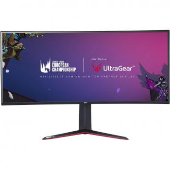 LG 38GN950-B - Monitor Gaming UltraGear 38 pulgadas 4K UHD, resolución 3840x1600, panel NanoIPS, relación de aspecto 21:9, puertos HDMI y DisplayPort, tiempo de respuesta de