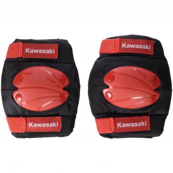 Kawasaki KX100549 - Rodilleras y coderas infantil, color Rojo, talla Medium