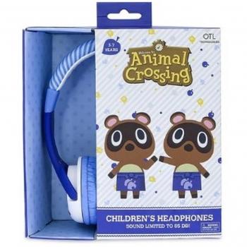 OTL Technologies Animal Crossing Tommy & Timmy Auriculares Infantiles con Limitador de Volumen Certificados para Niños