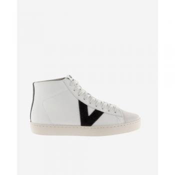 Victoria Berlin Contrast Leather Ankle Sneakers