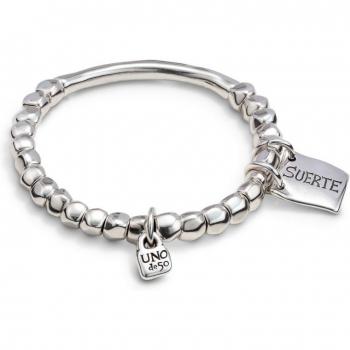 UNOde50 Lucky Silver Plated Bracelet for Women - Size XL