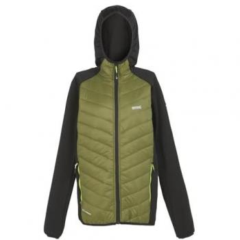 Regatta Men's Water-repellent Andreson VIII Hybrid Jacket Nephrite Green Black, Size: 3XL
