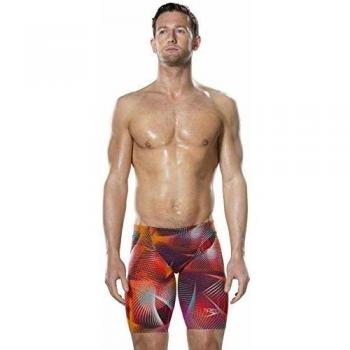 Speedo Fastskin LZR Racer Elite 2 Jammer Bañador de Competición Largo, Rojo