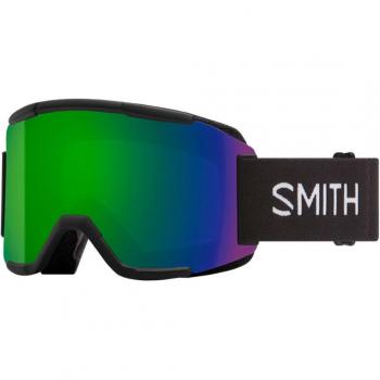 Smith Squad Black Ski Goggles with ChromaPop Sun Green Mirror Lens