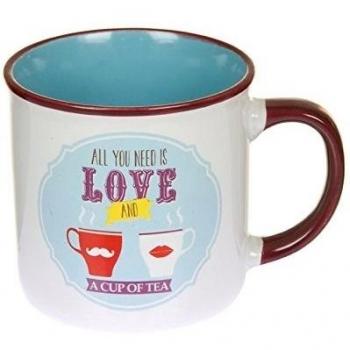 Taza Retro Azul